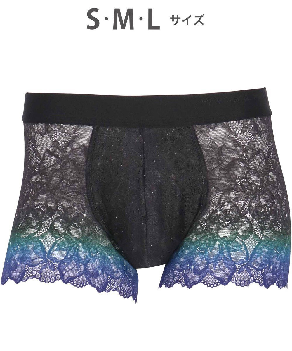 【ワコール/Wacoal / MEN】のWACOAL MEN 【レースボクサー】 ボクサーパンツ フロント快適グラマラス 通気性 スカラ始末(裾部分) 前閉じ レース 下着 メンズ WT3826 /ワコールメン インテリア・キッズ・メンズ・レディースファッション・服の通販 founy(ファニー) ファッション Fashion メンズファッション Fashion for Men ボトムス Bottoms アンダー Underwear Essentials グラデーション Gradient, Ombre フロント Front, Front Design プリント Print, Printed Pattern メンズ Men's, Menswear モチーフ Motif, Design Theme レース Lace, Lace Fabric グレイッシュブルー|ID: prp329100004680801 ipo3291000000035641659