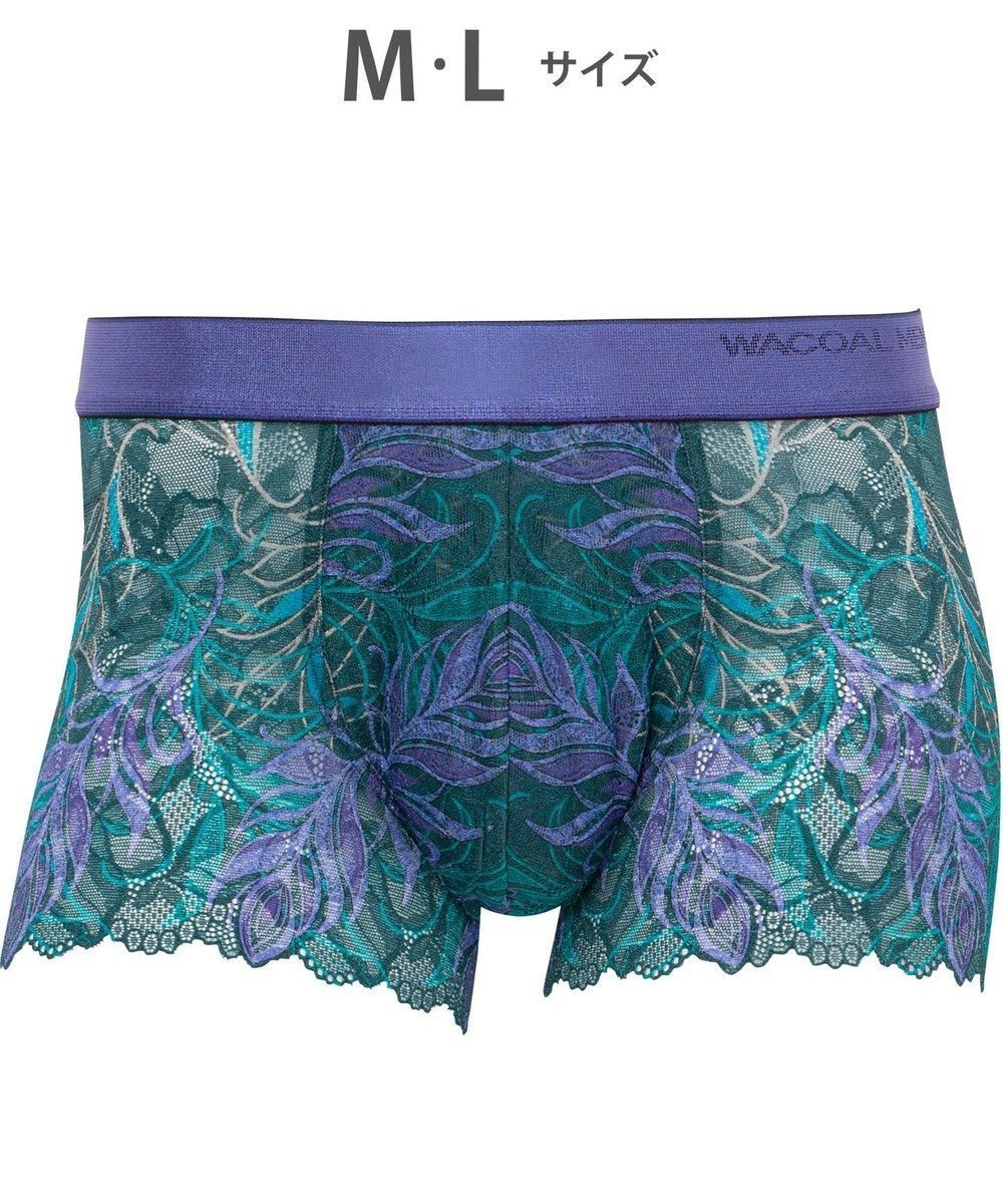 【ワコール/Wacoal / MEN】のWACOAL MEN 【レースボクサー】 ボクサーパンツ フロント快適グラマラス 通気性 スカラ始末(裾部分) 前閉じ レース 下着 メンズ WT3826 /ワコールメン インテリア・キッズ・メンズ・レディースファッション・服の通販 founy(ファニー) ファッション Fashion メンズファッション Fashion for Men ボトムス Bottoms アンダー Underwear Essentials グラデーション Gradient, Ombre フロント Front, Front Design プリント Print, Printed Pattern メンズ Men's, Menswear モチーフ Motif, Design Theme レース Lace, Lace Fabric グリーン|ID: prp329100004680801 ipo3291000000035641662