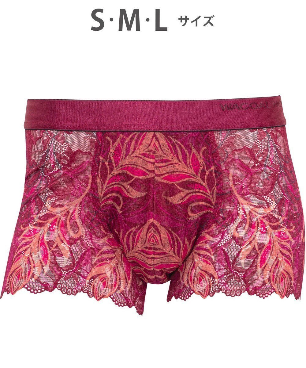 【ワコール/Wacoal / MEN】のWACOAL MEN 【レースボクサー】 ボクサーパンツ フロント快適グラマラス 通気性 スカラ始末(裾部分) 前閉じ レース 下着 メンズ WT3826 /ワコールメン インテリア・キッズ・メンズ・レディースファッション・服の通販 founy(ファニー) ファッション Fashion メンズファッション Fashion for Men ボトムス Bottoms アンダー Underwear Essentials グラデーション Gradient, Ombre フロント Front, Front Design プリント Print, Printed Pattern メンズ Men's, Menswear モチーフ Motif, Design Theme レース Lace, Lace Fabric レッド|ID: prp329100004680801 ipo3291000000035641674