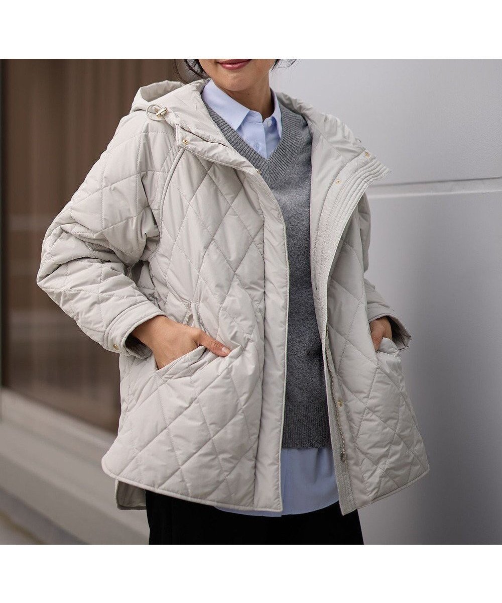 【エニー/ANY】の【洗濯機可/撥水】ダイヤキルトブルゾン インテリア・キッズ・メンズ・レディースファッション・服の通販 founy(ファニー) ファッション Fashion レディースファッション Fashion for Women アウター Coat / Outerwear Collection レディースジャケット・軽アウター Jackets ブルゾンジャケット・スポーティアウター Blouson Jackets おすすめ Recommended / Our Picks インナー Innerwear キルト Quilt, Quilted Fabric ジップ Zip, Zipper ジャケット Jacket, Outerwear トレンド Trend, Trending Now ブルゾン Blouson, Bomber Jacket A/W・秋冬 Autumn/Winter 防寒 Cold Protection, Winter-Ready ライトグレー|ID: prp329100004680807 ipo3291000000034616394