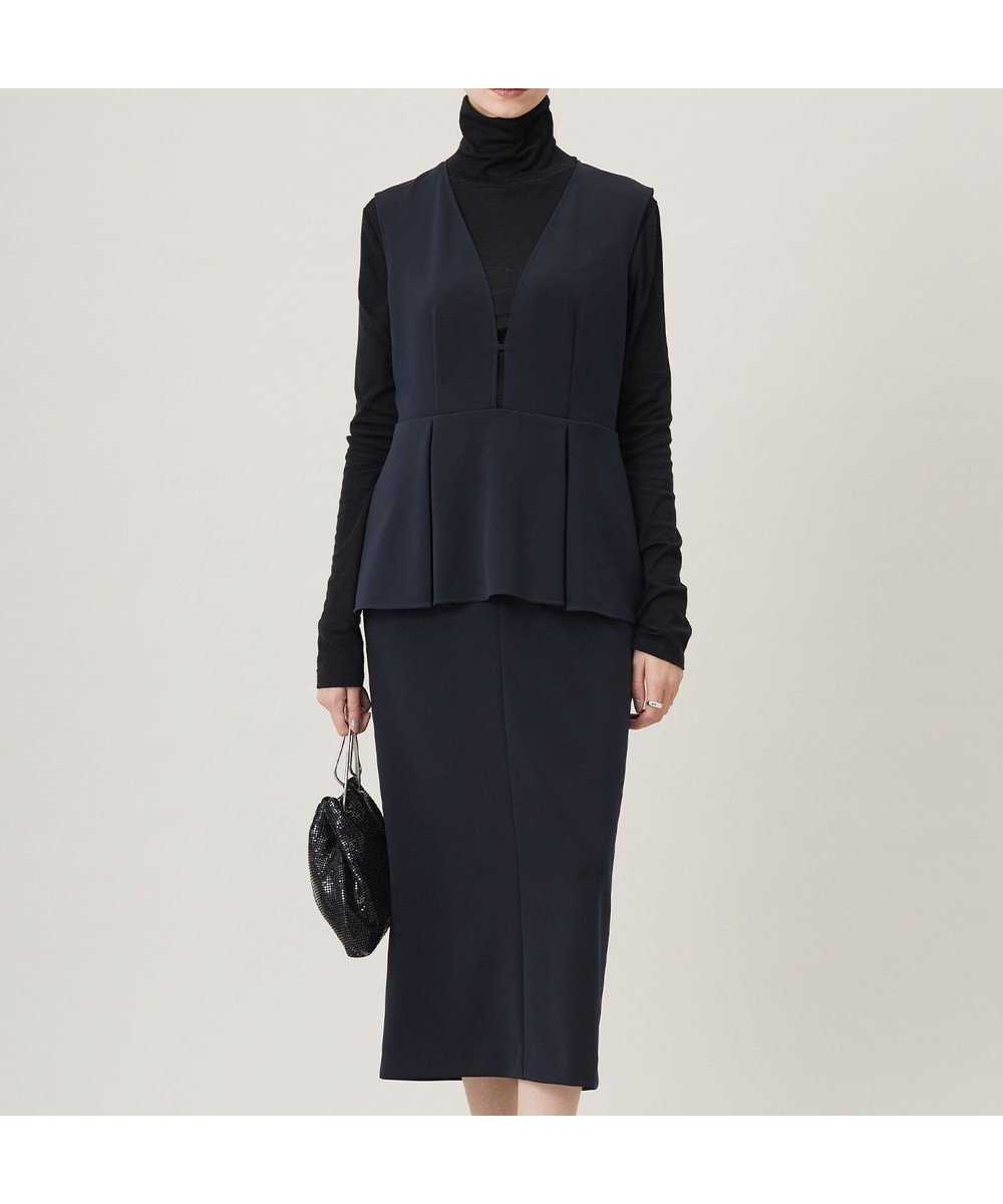 【アイシービー/iCB】の【洗える】ミリオーネダンボールニット ジャンパースカートワンピース インテリア・キッズ・メンズ・レディースファッション・服の通販 founy(ファニー) ファッション Fashion レディースファッション Fashion for Women スカート Skirts 春 Spring 洗える Machine Washable ストレート Straight, Straight Cut ペプラム Peplum, Flared Hem ワイド Wide, Wide Fit S/S・春夏 SS, Spring/Summer, Warm Season 夏 Summer 2025年 2025 2025春夏・S/S Spring/Summer 2025 SS25 ネイビー系|ID: prp329100004680818 ipo3291000000034200710