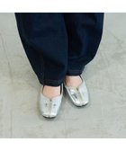 【モード エ ジャコモ/MODE ET JACOMO】のcarino スクエアトゥ切り替えデザインフラットパンプス シルバー|ID: prp329100004680824 ipo3291000000033808767