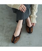 【モード エ ジャコモ/MODE ET JACOMO】のcarino スクエアトゥ切り替えデザインフラットパンプス ベージュビー|ID: prp329100004680824 ipo3291000000033808768