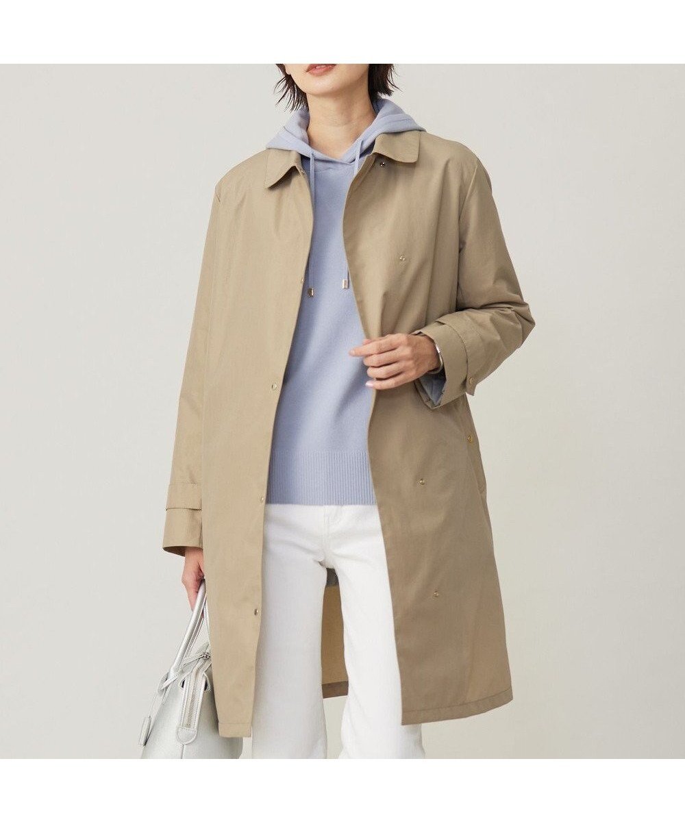 【ジェイ プレス/J.PRESS】の【洗える】スパンライクナイロンタッサー ステンカラー コート 人気、トレンドファッション・服の通販 founy(ファニー) 　ファッション　Fashion　レディースファッション　Fashion for Women　アウター　Coat / Outerwear Collection　コート・ロングコート・ピーコート　Long Coats, Peacoats & More　レディースジャケット・軽アウター　Jackets　アシンメトリー　Asymmetrical Style　インナー　Innerwear　エレガント 上品　Elegant　洗える　Machine Washable　ジャケット　Jacket, Outerwear　スタンダード　Standard, Basic　ドット　Polka Dot, Dot Pattern　ライナー　Liner, Inner Layer　ロング　Long, Long-Length　A/W・秋冬　Autumn/Winter　 other-1|ID: prp329100004680833 ipo3291000000033808985