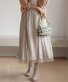 【エニィ スィス/any SiS】の【洗える】ラッセルチュールマチ スカート アイボリー|ID: prp329100004680839 ipo3291000000034526323