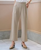【ティアクラッセ/Tiaclasse】の【洗える】ミニチェッカー裏起毛・ストレートパンツ ベージュ|ID: prp329100004680851 ipo3291000000033809048