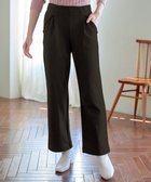 【ティアクラッセ/Tiaclasse】のミニチェッカー裏起毛・ストレートパンツ ブラウン|ID: prp329100004680851 ipo3291000000034569217