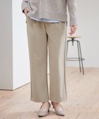 【ティアクラッセ/Tiaclasse】のミニチェッカー裏起毛・ストレートパンツ ベージュ|ID: prp329100004680851 ipo3291000000034569219