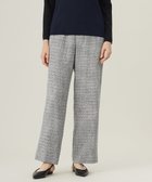 【自由区/JIYU-KU】の【セットアップ対応・洗える】ライトミックスツイードワイドストレート パンツ モノトーン|ID: prp329100004680862 ipo3291000000034231008