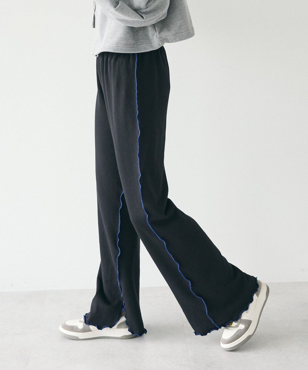 【クラフトスタンダードブティック/CRAFT STANDARD BOUTIQUE】の配色メローパンツ インテリア・キッズ・メンズ・レディースファッション・服の通販 founy(ファニー) ファッション Fashion レディースファッション Fashion for Women パンツ Pants & Trousers スリット Slit, Slit Detail フレア Flare, Flared ポケット Pocket, Pocket Detail ロング Long, Long-Length A/W・秋冬 Autumn/Winter 2024年 2024 2024-2025秋冬・A/W Autumn/Winter 2024–25 AW24–25 Black|ID: prp329100004680872 ipo3291000000034231051