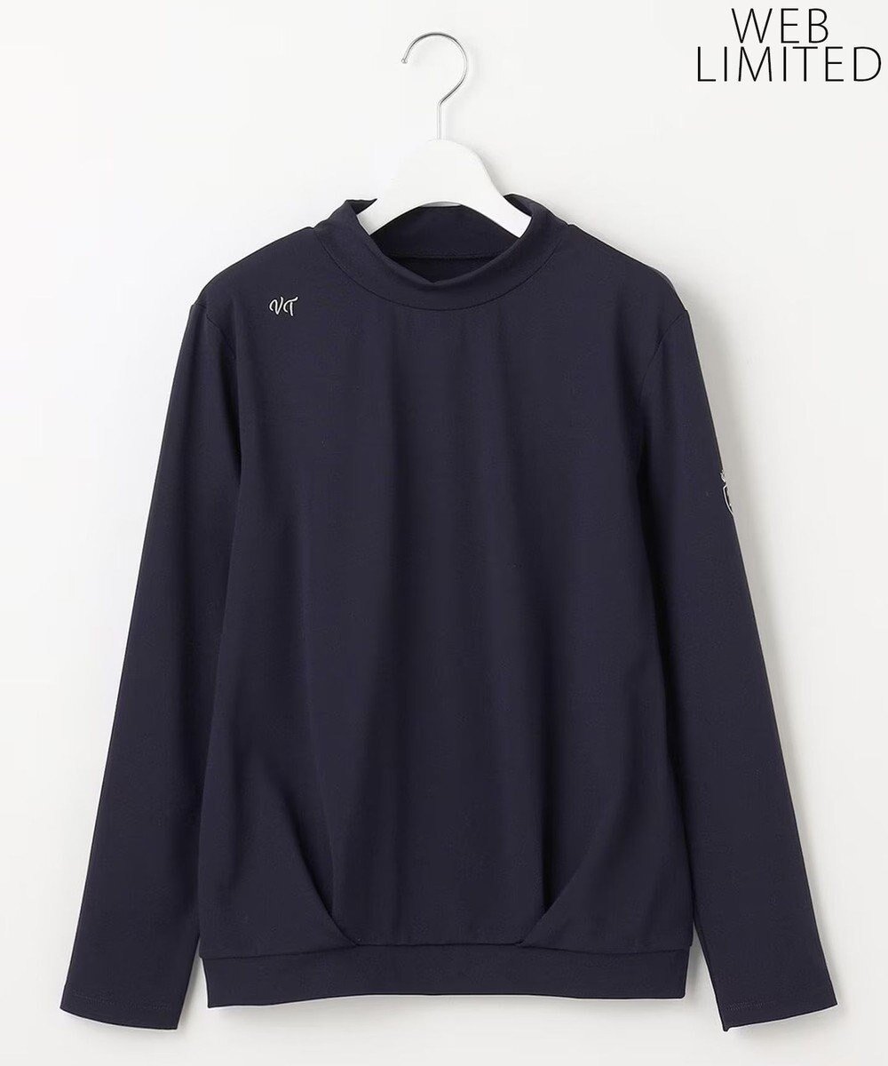 【23区 ゴルフ/NIJYUSANKU GOLF】の【WOMEN/EC限定】【吸水速乾/UVケア】シンプル モックネック インテリア・キッズ・メンズ・レディースファッション・服の通販 founy(ファニー) ファッション Fashion レディースファッション Fashion for Women トップス・カットソー Cut & Sew Tops シャツ・ブラウス・オフィスカジュアル Elegant Blouses & Button-Ups ロングTシャツ・Tシャツ Longline T-Shirts & Tees カットソー・ベーシックTシャツ Cut-and-Sewn Tops / Stretch Tees & Basics 春 Spring 秋 Autumn カットソー Cut and Sewn Top 吸水 Absorbent, Quick-Dry シンプル Simple, Minimal ジャケット Jacket, Outerwear ストレッチ Stretch, Stretchy Fabric 人気 Popular, Best Seller 長袖 Long Sleeve, Full Sleeve ブルゾン Blouson, Bomber Jacket モックネック Mock Neck, Short Turtleneck ロング Long, Long-Length 冬 Winter / This Winter A/W・秋冬 Autumn/Winter おすすめ Recommended / Our Picks 夏 Summer エレガント 上品 Elegant ゴルフ Golf ビジネス 仕事 通勤 Business / Work / Commuting ネイビー系|ID: prp329100004680878 ipo3291000000033809188