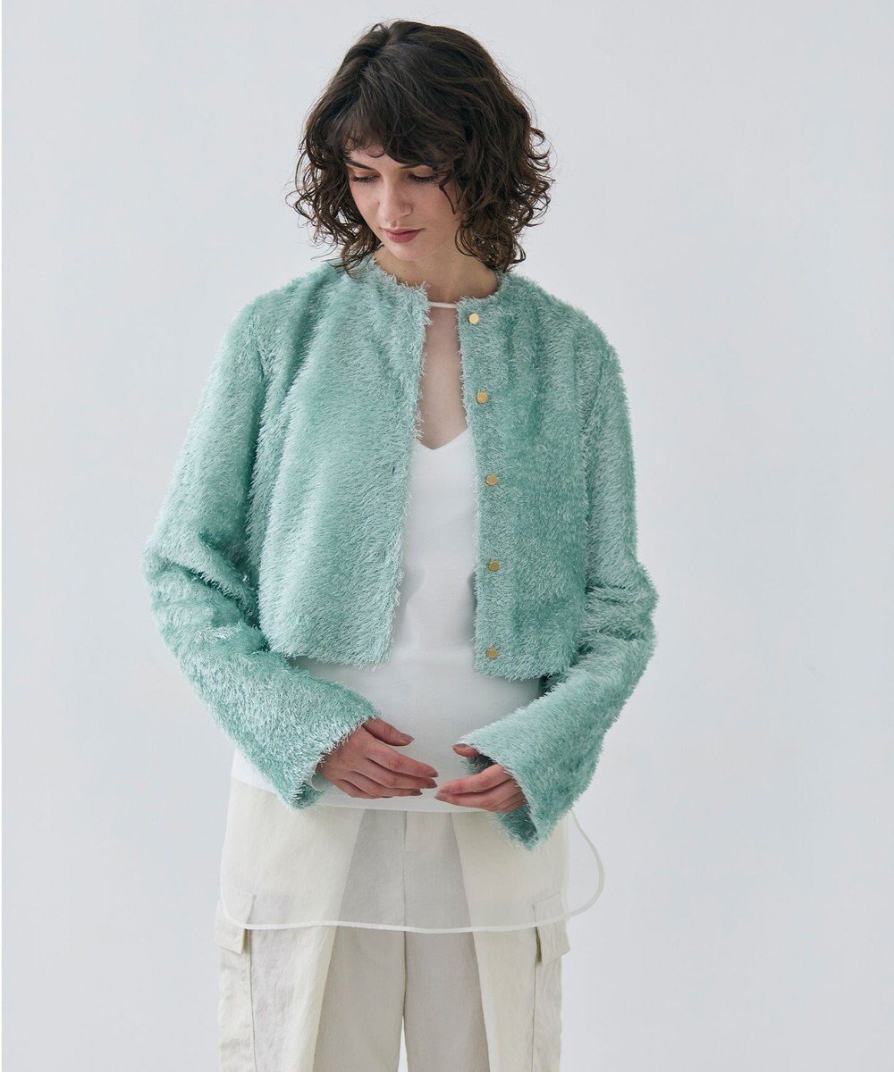 【ベイジ,/BEIGE,】の【GISELe 4月号掲載】KOCHIA / ファージャカードクルーネックブラウス インテリア・キッズ・メンズ・レディースファッション・服の通販 founy(ファニー) 　雑誌掲載アイテム　Magazine Picks & Fashion Features　ファッション雑誌　Fashion Magazines　ジゼル　GISELe　ファッション　Fashion　レディースファッション　Fashion for Women　トップス・カットソー　Cut & Sew Tops　ニット　Knit Tops & Sweaters　シャツ・ブラウス・オフィスカジュアル　Elegant Blouses & Button-Ups　4月号　April Issue　ジャカード／ジャガード　Jacquard, Woven Pattern　セットアップ　Set-Up, Coordinated Outfit　セーター　Sweater, Knitwear　リラックス　Relax, Relaxed Fit　ワイド　Wide, Wide Fit　エレガント 上品　Elegant　夏　Summer　S/S・春夏　SS, Spring/Summer, Warm Season　A/W・秋冬　Autumn/Winter　雑誌　Magazine, Fashion Magazine　Sage|ID: prp329100004680881 ipo3291000000033809200