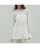 【ベイジ,/BEIGE,】の【洗える・GISELe 4月号掲載】ASTILBE / コットンジャージークルーネックブラウス White|ID: prp329100004680882 ipo3291000000033809202