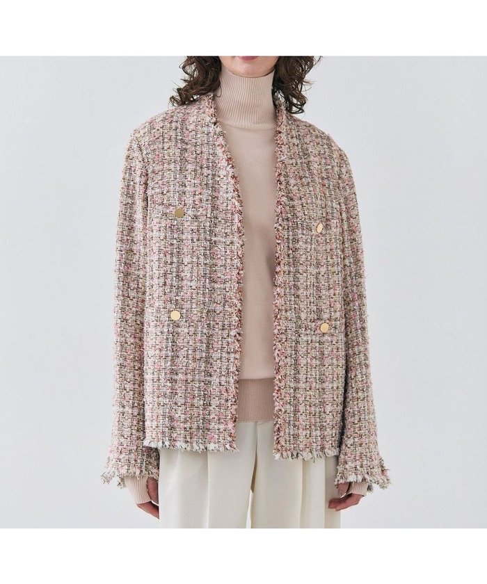 【ベイジ,/BEIGE,】の【Oggi 4月号掲載】TEASEL / オーバーサイズツイードジャケット インテリア・キッズ・メンズ・レディースファッション・服の通販 founy(ファニー) https://founy.com/ 雑誌掲載アイテム Magazine Picks & Fashion Features ファッション雑誌 Fashion Magazines オッジ Oggi ファッション Fashion レディースファッション Fashion for Women アウター Coat / Outerwear Collection レディースジャケット・軽アウター Jackets ノーカラージャケット / シンプル上品コーデ Collarless Jackets 4月号 April Issue おすすめ Recommended / Our Picks カーディガン Cardigan, Knitwear ジャケット Jacket, Outerwear ダウン Down, Puffer ツイード Twill, Twill Weave デニム Denim, Jeans Material フリンジ Fringe, Tassel リラックス Relax, Relaxed Fit ビジネス 仕事 通勤 Business / Work / Commuting 夏 Summer S/S・春夏 SS, Spring/Summer, Warm Season A/W・秋冬 Autumn/Winter 雑誌 Magazine, Fashion Magazine |ID: prp329100004680884 ipo3291000000034231059