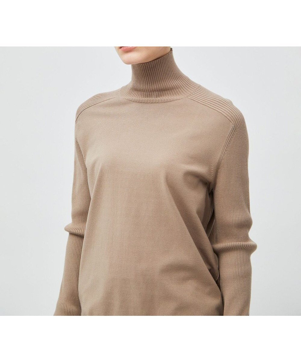 【ベイジ,/BEIGE,】の【洗える】WILLOW / サムホールハイネックニット インテリア・キッズ・メンズ・レディースファッション・服の通販 founy(ファニー) 　ファッション　Fashion　レディースファッション　Fashion for Women　トップス・カットソー　Cut & Sew Tops　ニット　Knit Tops & Sweaters　おすすめ　Recommended / Our Picks　シンプル　Simple, Minimal　ストレッチ　Stretch, Stretchy Fabric　スリット　Slit, Slit Detail　セーター　Sweater, Knitwear　タイトスカート　Pencil Skirt, Tight Skirt　タートル　Turtleneck, Turtle Collar　ハイネック　High Neck, Mock Neck　ロング　Long, Long-Length　ワイド　Wide, Wide Fit　人気　Popular, Best Seller　洗える　Machine Washable　A/W・秋冬　Autumn/Winter　Milk tea|ID: prp329100004680889 ipo3291000000033809229
