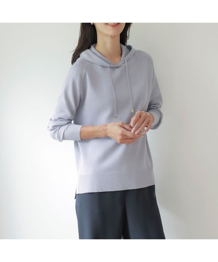 【ジェイ プレス/J.PRESS】の【洗える】HOODIE ニット パーカー インテリア・キッズ・メンズ・レディースファッション・服の通販 founy(ファニー) https://founy.com/ ファッション Fashion レディースファッション Fashion for Women トップス・カットソー Cut & Sew Tops ニット Knit Tops & Sweaters レディースパーカー・カジュアルフーディー Casual Hoodies & Sweatshirts シルク Silk, 100% Silk ストレッチ Stretch, Stretchy Fabric スリット Slit, Slit Detail バランス Balance, Style Balance パーカー Hoodie, Parka フレア Flare, Flared ベーシック Basic, Essential ワイド Wide, Wide Fit 洗える Machine Washable A/W・秋冬 Autumn/Winter |ID: prp329100004680893 ipo3291000000033809243
