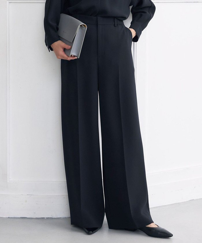 【自由区/JIYU-KU】の【セットアップ対応・洗える】トリアセダブルクロス ワイドパンツ インテリア・キッズ・メンズ・レディースファッション・服の通販 founy(ファニー) https://founy.com/ ファッション Fashion レディースファッション Fashion for Women セットアップ Matching Sets レディースパンツ・ボトムス Pants & Trousers / Bottoms おすすめ Recommended / Our Picks ジャケット Jacket, Outerwear ストレッチ Stretch, Stretchy Fabric ストレート Straight, Straight Cut スーツ Suit, Formalwear セットアップ Set-Up, Coordinated Outfit セレモニー Ceremony フォルム Silhouette, Form ワイド Wide, Wide Fit 夏 Summer S/S・春夏 SS, Spring/Summer, Warm Season 洗える Machine Washable A/W・秋冬 Autumn/Winter ビジネス 仕事 通勤 Business / Work / Commuting |ID: prp329100004680896 ipo3291000000034231100