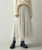 【イェッカ ヴェッカ/YECCA VECCA】のスパンコール×チュールスカート Light Beige|ID: prp329100004680897 ipo3291000000034231105