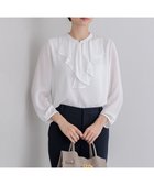 【23区/NIJYUSANKU】の【洗える】ジョーゼットフリル カットソー 人気、トレンドファッション・服の通販 founy(ファニー) ファッション Fashion レディースファッション Fashion for Women トップス・カットソー Cut & Sew Tops シャツ・ブラウス・オフィスカジュアル Elegant Blouses & Button-Ups ロングTシャツ・Tシャツ Longline T-Shirts & Tees カットソー・ベーシックTシャツ Cut-and-Sewn Tops / Stretch Tees & Basics カットソー Cut and Sewn Top ジャケット Jacket, Outerwear ジョーゼット Georgette, Semi-Sheer Fabric セレモニー Ceremony ビジネス 仕事 通勤 Business / Work / Commuting フリル Frill, Ruffle ベーシック Basic, Essential エレガント 上品 Elegant 入学式 Entrance Ceremony 夏 Summer 春 Spring S/S・春夏 SS, Spring/Summer, Warm Season 洗える Machine Washable thumbnail ホワイト系|ID: prp329100004680902 ipo3291000000033809276