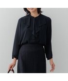 【23区/NIJYUSANKU】の【洗える】ジョーゼットフリル カットソー 人気、トレンドファッション・服の通販 founy(ファニー) ファッション Fashion レディースファッション Fashion for Women トップス・カットソー Cut & Sew Tops シャツ・ブラウス・オフィスカジュアル Elegant Blouses & Button-Ups ロングTシャツ・Tシャツ Longline T-Shirts & Tees カットソー・ベーシックTシャツ Cut-and-Sewn Tops / Stretch Tees & Basics カットソー Cut and Sewn Top ジャケット Jacket, Outerwear ジョーゼット Georgette, Semi-Sheer Fabric セレモニー Ceremony ビジネス 仕事 通勤 Business / Work / Commuting フリル Frill, Ruffle ベーシック Basic, Essential エレガント 上品 Elegant 入学式 Entrance Ceremony 夏 Summer 春 Spring S/S・春夏 SS, Spring/Summer, Warm Season 洗える Machine Washable thumbnail ネイビー系|ID: prp329100004680902 ipo3291000000033809277