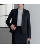 【23区/NIJYUSANKU】の【セットアップ対応】ラフィーネウール 二つ釦 ジャケット ブラック系|ID: prp329100004680905 ipo3291000000033809287