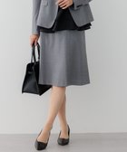 【23区/NIJYUSANKU】の【セットアップ対応】ラフィーネウール フレア スカート ライトグレー系|ID: prp329100004680907 ipo3291000000033809295