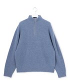 【ジェイプレスヨークストリート/J.PRESS YORK STREET】の【UNISEX】ウールカシミヤ ハーフジップニット 人気、トレンドファッション・服の通販 founy(ファニー) ファッション Fashion レディースファッション Fashion for Women トップス・カットソー Cut & Sew Tops ニット Knit Tops & Sweaters ユニセックス Unisex, Genderless インナー Innerwear シンプル Simple, Minimal セーター Sweater, Knitwear ハーフ Half, Half-Length フィット Fit, Slim Fit ボトム Bottoms, Lower Wear リラックス Relax, Relaxed Fit エレガント 上品 Elegant 畦 Ribbed Knit A/W・秋冬 Autumn/Winter thumbnail ダルブルー系|ID: prp329100004680919 ipo3291000000034231153
