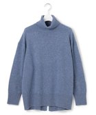 【ジェイプレスヨークストリート/J.PRESS YORK STREET】の【WOMEN】ウールカシミヤ タートルニット 人気、トレンドファッション・服の通販 founy(ファニー) ファッション Fashion レディースファッション Fashion for Women トップス・カットソー Cut & Sew Tops ニット Knit Tops & Sweaters シンプル Simple, Minimal スリット Slit, Slit Detail セーター Sweater, Knitwear タートル Turtleneck, Turtle Collar 定番 Standard, Basic Item リラックス Relax, Relaxed Fit 冬 Winter / This Winter A/W・秋冬 Autumn/Winter エレガント 上品 Elegant thumbnail ダルブルー系|ID: prp329100004680946 ipo3291000000033809439
