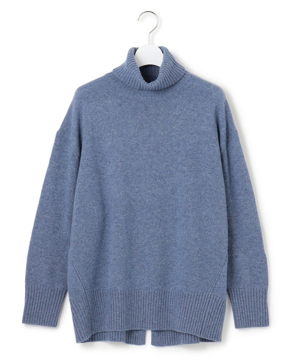【ジェイプレスヨークストリート/J.PRESS YORK STREET】の【WOMEN】ウールカシミヤ タートルニット インテリア・キッズ・メンズ・レディースファッション・服の通販 founy(ファニー) ファッション Fashion レディースファッション Fashion for Women トップス・カットソー Cut & Sew Tops ニット Knit Tops & Sweaters シンプル Simple, Minimal スリット Slit, Slit Detail セーター Sweater, Knitwear タートル Turtleneck, Turtle Collar 定番 Standard, Basic Item リラックス Relax, Relaxed Fit 冬 Winter / This Winter A/W・秋冬 Autumn/Winter エレガント 上品 Elegant ダルブルー系|ID: prp329100004680946 ipo3291000000033809439