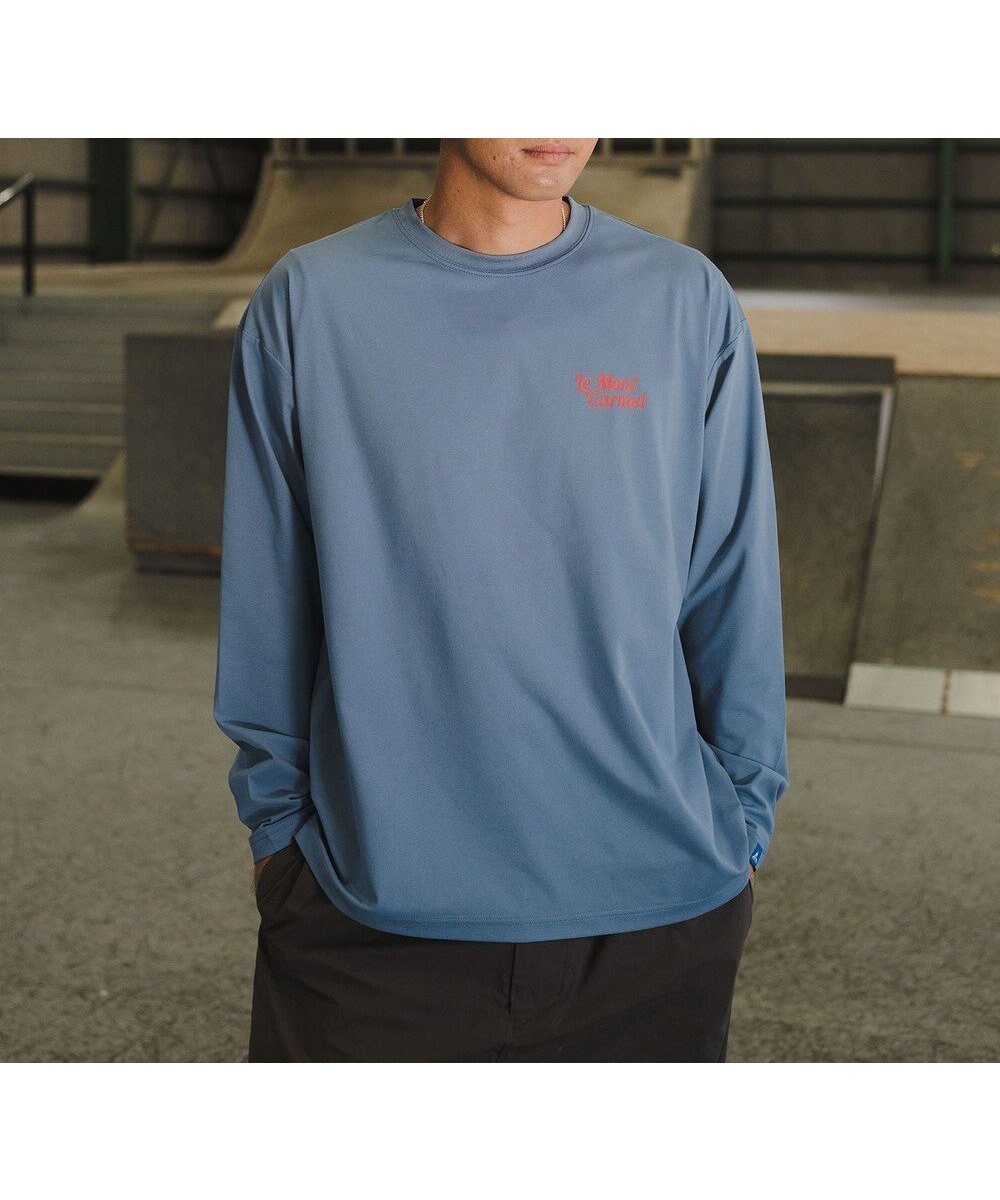 【シェアパーク/SHARE PARK / MEN】の【UVケア・吸水速乾・ストレッチ・軽量 】バックプリントTシャツ(L・XLサイズ) インテリア・キッズ・メンズ・レディースファッション・服の通販 founy(ファニー) 　ファッション　Fashion　レディースファッション　Fashion for Women　トップス・カットソー　Cut & Sew Tops　シャツ・ブラウス・オフィスカジュアル　Elegant Blouses & Button-Ups　ロングTシャツ・Tシャツ　Longline T-Shirts & Tees　カットソー・ベーシックTシャツ　Cut-and-Sewn Tops / Stretch Tees & Basics　カットソー　Cut and Sewn Top　グラフィック　Graphic, Graphic Design　吸水　Absorbent, Quick-Dry　軽量　Lightweight, Ultra Light　ストレッチ　Stretch, Stretchy Fabric　スポーツ　Sports, Activewear　フランス　France, French　フロント　Front, Front Design　プリント　Print, Printed Pattern　リラックス　Relax, Relaxed Fit　ワーク　Workwear, Utility Style　A/W・秋冬　Autumn/Winter　再入荷　Restock / Back in Stock　ブルー系|ID: prp329100004680973 ipo3291000000033809583