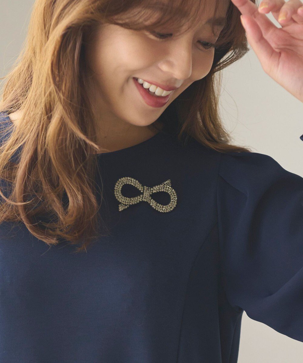 【フェルゥ/Feroux】のリボンビジュー ブローチ インテリア・キッズ・メンズ・レディースファッション・服の通販 founy(ファニー) 　ファッション　Fashion　レディースファッション　Fashion for Women　おすすめ　Recommended / Our Picks　アクセサリー　Fashion Accessories　ストール　Stole, Wrap　ブローチ　Brooch, Pin Brooch　リボン　Ribbon, Bow　ワンポイント　One Point, Statement Accent　エレガント 上品　Elegant　入学式　Entrance Ceremony　冬　Winter / This Winter　帽子　Hat, Headwear　ブラック系|ID: prp329100004680990 ipo3291000000034231205