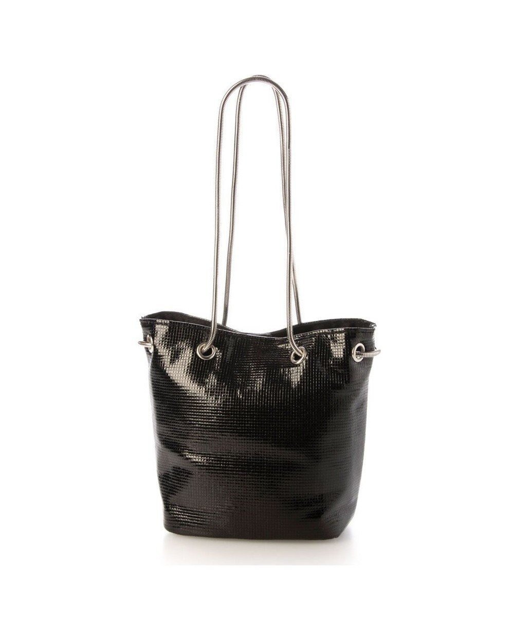 【アンビリオン/UNBILLION】のカシュカシュ cachecache / スネークチェーンメタリックミニバッグ インテリア・キッズ・メンズ・レディースファッション・服の通販 founy(ファニー) 　ファッション　Fashion　レディースファッション　Fashion for Women　バッグ　Bags　カラフル　Colorful Design　巾着　Drawstring Bag, Kinchaku　スマホ　Smartphone, Mobile Device　財布　Wallet, Purse　チェーン　Chain, Chain Strap　ハンド　Hand, Handmade　ミックス　Mix, Mixed Style　モチーフ　Motif, Design Theme　再入荷　Restock / Back in Stock　ブラック|ID: prp329100004681014 ipo3291000000033809777