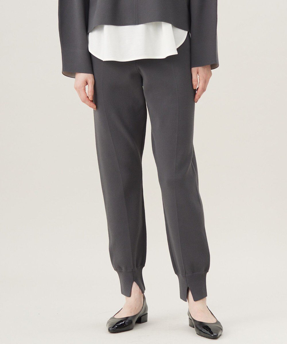 【自由区/JIYU-KU】の【セットアップ対応・洗える】レーヨンストレッチニットジョグ パンツ インテリア・キッズ・メンズ・レディースファッション・服の通販 founy(ファニー) 　ファッション　Fashion　レディースファッション　Fashion for Women　セットアップ　Matching Sets　レディースパンツ・ボトムス　Pants & Trousers / Bottoms　おすすめ　Recommended / Our Picks　エレガント 上品　Elegant　ストレッチ　Stretch, Stretchy Fabric　スリット　Slit, Slit Detail　セットアップ　Set-Up, Coordinated Outfit　夏　Summer　S/S・春夏　SS, Spring/Summer, Warm Season　洗える　Machine Washable　A/W・秋冬　Autumn/Winter　ダークグレー|ID: prp329100004681026 ipo3291000000033847772