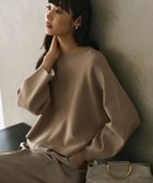 【自由区/JIYU-KU】の【セットアップ対応・洗える】レーヨンストレッチプルオーバー ニット ダークベージュ|ID: prp329100004681029 ipo3291000000035760214