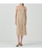 【グレース コンチネンタル/GRACE CONTINENTAL】のフェザーコンビキャミドレス ベージュ|ID: prp329100004681034 ipo3291000000033809880
