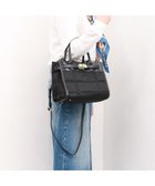 【アンビリオン/UNBILLION】のペルケ perche / ナイロンキルト×クロコ型押し牛革2wayトートバッグS ブラック|ID: prp329100004681047 ipo3291000000035870048