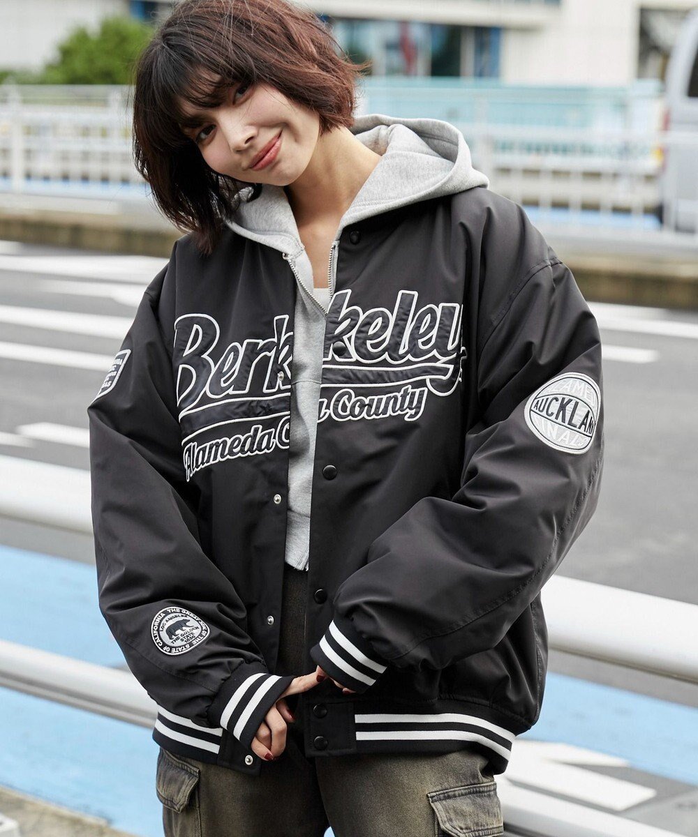 【ウィゴー/WEGO】のパテッドワッペンスタジャン インテリア・キッズ・メンズ・レディースファッション・服の通販 founy(ファニー) 　ファッション　Fashion　レディースファッション　Fashion for Women　アウター　Coat / Outerwear Collection　コート・ロングコート・ピーコート　Long Coats, Peacoats & More　レディースジャケット・軽アウター　Jackets　秋　Autumn　カーゴパンツ　Cargo Pants, Utility Pants　クラシカル　Classical, Vintage-Inspired　ジャケット　Jacket, Outerwear　スウェット / スエット　Sweatshirt, Sweatwear　スマホ　Smartphone, Mobile Device　セットアップ　Set-Up, Coordinated Outfit　ダウン　Down, Puffer　トレンド　Trend, Trending Now　人気　Popular, Best Seller　パーカー　Hoodie, Parka　防寒　Cold Protection, Winter-Ready　冬　Winter / This Winter　A/W・秋冬　Autumn/Winter　プチプライス・低価格　Affordable / Budget Price　おすすめ　Recommended / Our Picks　ブラック|ID: prp329100004681072 ipo3291000000033810108
