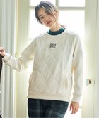 【23区 ゴルフ/NIJYUSANKU GOLF】の【WOMEN】中綿キルトプルオーバー 着脱楽ちん 便利なポケット付 1枚で決まる 人気、トレンドファッション・服の通販 founy(ファニー) ファッション Fashion レディースファッション Fashion for Women キルト Quilt, Quilted Fabric シンプル Simple, Minimal ジャケット Jacket, Outerwear フロント Front, Front Design プリント Print, Printed Pattern ポケット Pocket, Pocket Detail メンズ Men's, Menswear 楽ちん Easy Fit, Comfortable A/W・秋冬 Autumn/Winter thumbnail アイボリー系|ID: prp329100004681120 ipo3291000000033810354