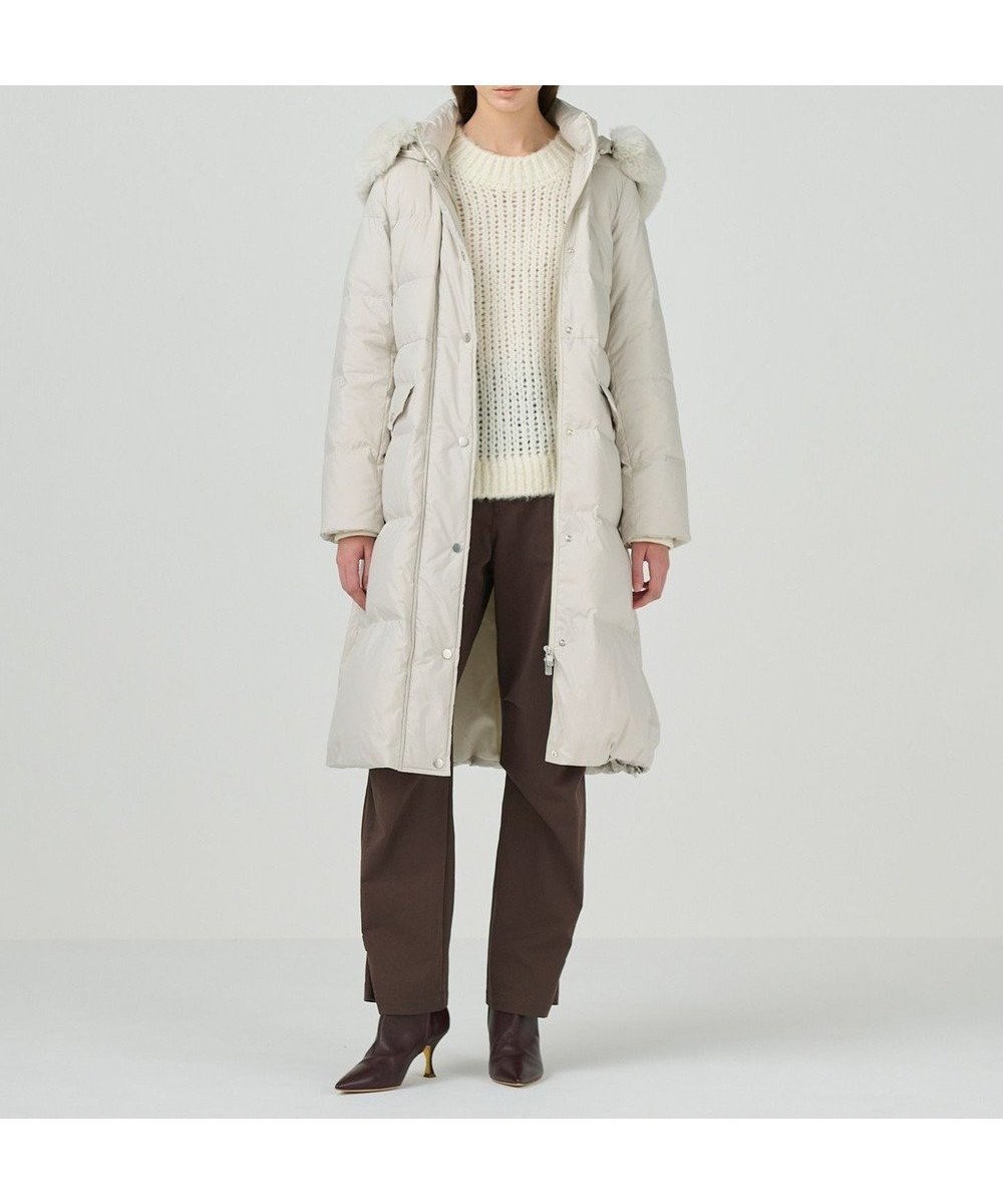 【グレース コンチネンタル/GRACE CONTINENTAL】のフードファーロングダウン 人気、トレンドファッション・服の通販 founy(ファニー) 　ファッション　Fashion　レディースファッション　Fashion for Women　アウター　Coat / Outerwear Collection　コート・ロングコート・ピーコート　Long Coats, Peacoats & More　レディースジャケット・軽アウター　Jackets　ジャケット　Jacket, Outerwear　スタイリッシュ　Stylish, Fashionable　スタンド　Stand Collar, Upright Stand　ダウン　Down, Puffer　フェザー　Feather, Feather Detail　ロング　Long, Long-Length　定番　Standard, Basic Item　A/W・秋冬　Autumn/Winter　 other-1|ID: prp329100004681125 ipo3291000000033810380