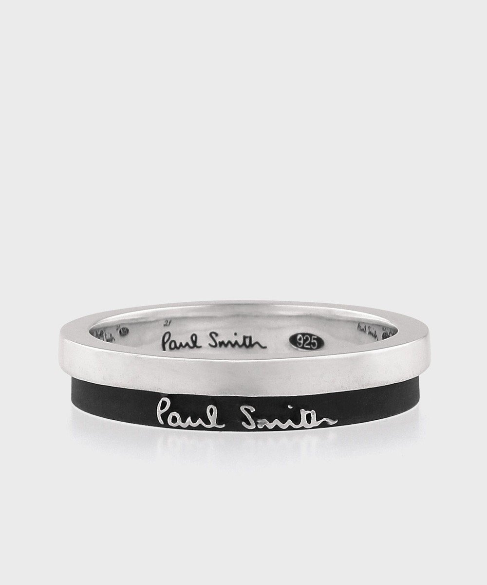 【ポール スミス/Paul Smith】のBicolor Logo リング インテリア・キッズ・メンズ・レディースファッション・服の通販 founy(ファニー) 　ファッション　Fashion　レディースファッション　Fashion for Women　アクセサリー　Fashion Accessories　巾着　Drawstring Bag, Kinchaku　シルバー　Silver, Metallic Silver　シンプル　Simple, Minimal　ジュエリー　Jewelry, Accessories　ハンド　Hand, Handmade　ラグジュアリー　Luxury, Elegant　おすすめ　Recommended / Our Picks　シルバー|ID: prp329100004681138 ipo3291000000033810439