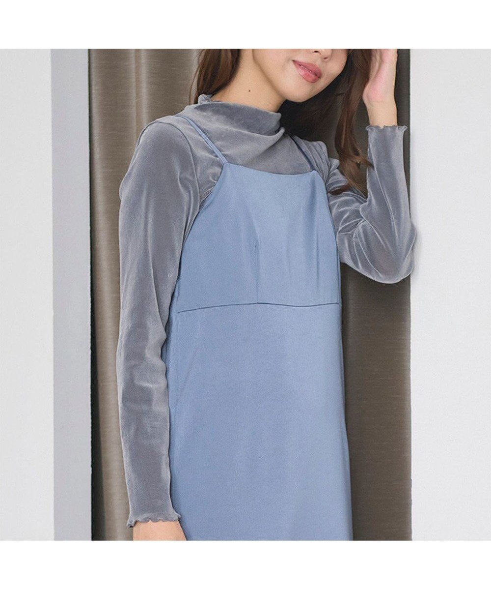 【フェルゥ/Feroux】の【洗える】ベロア ハイネックトップス インテリア・キッズ・メンズ・レディースファッション・服の通販 founy(ファニー) ファッション Fashion レディースファッション Fashion for Women トップス・カットソー Cut & Sew Tops シャツ・ブラウス・オフィスカジュアル Elegant Blouses & Button-Ups ロングTシャツ・Tシャツ Longline T-Shirts & Tees カットソー・ベーシックTシャツ Cut-and-Sewn Tops / Stretch Tees & Basics ベロアトップス Velour Tops / Velvet-Look Items インナー Innerwear カットソー Cut and Sewn Top シアー Sheer, See-Through シンプル Simple, Minimal ハイネック High Neck, Mock Neck ベロア Velour, Soft Velvet ベーシック Basic, Essential エレガント 上品 Elegant 冬 Winter / This Winter 洗える Machine Washable A/W・秋冬 Autumn/Winter ライトグレー系|ID: prp329100004681144 ipo3291000000033810473