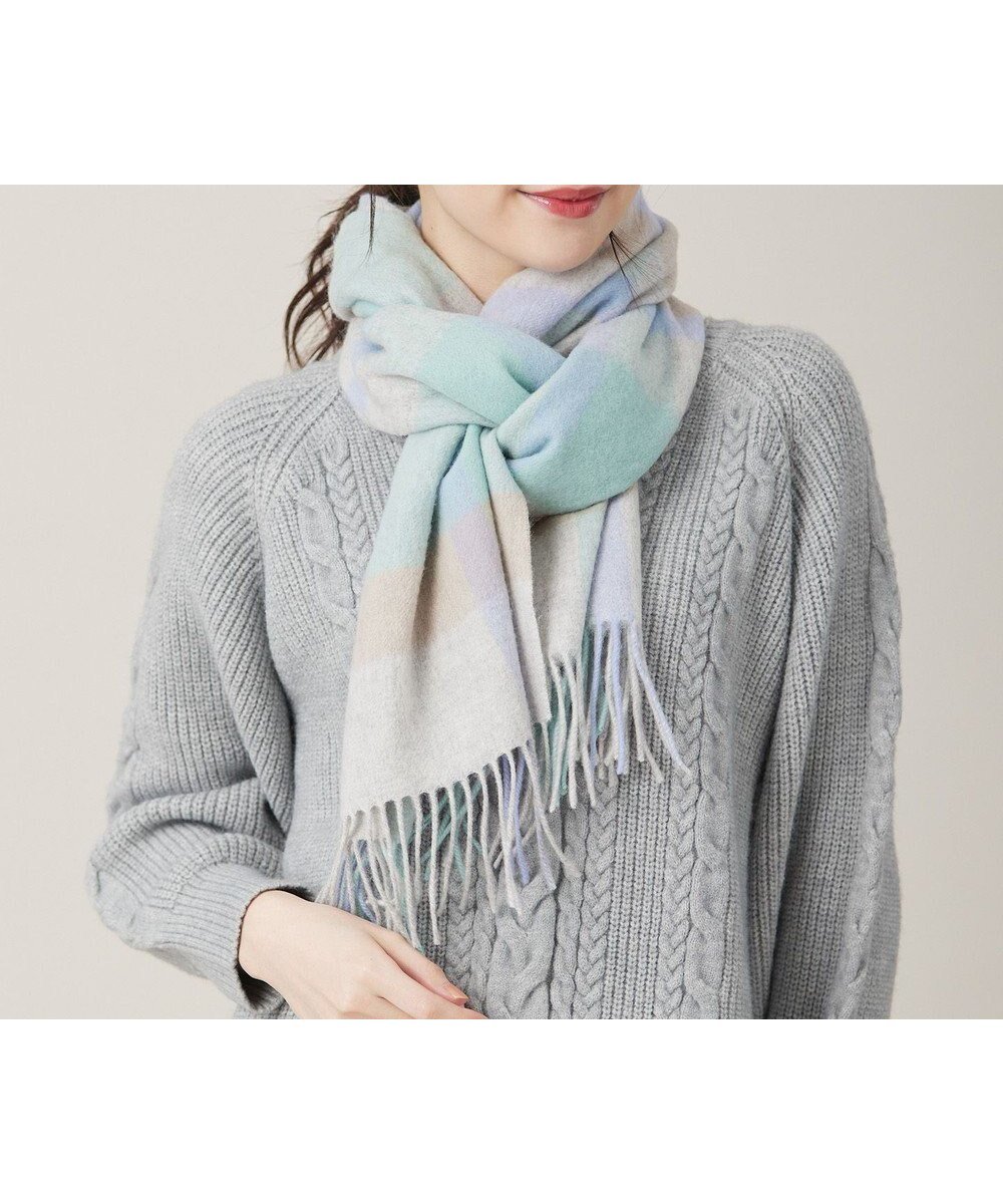 【エニィ スィス/any SiS】のウールニュアンス ストール インテリア・キッズ・メンズ・レディースファッション・服の通販 founy(ファニー) ファッション Fashion レディースファッション Fashion for Women ストール Soft & Warm Scarves マフラー・スヌード / 冬小物の定番 Scarves & Mufflers ストール Stole, Wrap スヌード Snood, Infinity Scarf チェック Check, Plaid, Tartan ベーシック Basic, Essential マフラー Scarf, Muffler エレガント 上品 Elegant 無地 Plain, Solid Color A/W・秋冬 Autumn/Winter ライトブルーチェック系|ID: prp329100004681148 ipo3291000000034296656
