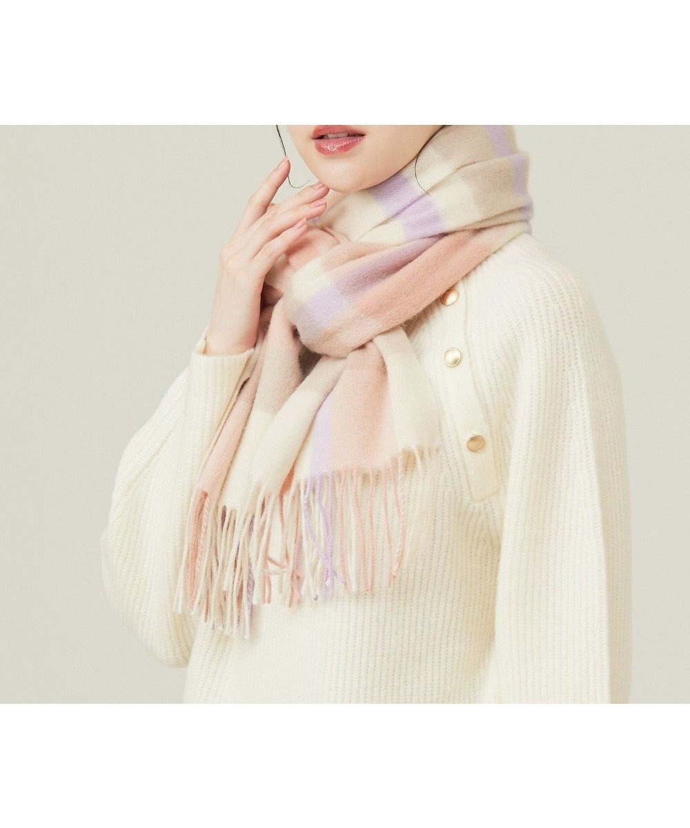 【エニィ スィス/any SiS】のウールニュアンス ストール インテリア・キッズ・メンズ・レディースファッション・服の通販 founy(ファニー) ファッション Fashion レディースファッション Fashion for Women ストール Soft & Warm Scarves マフラー・スヌード / 冬小物の定番 Scarves & Mufflers ストール Stole, Wrap スヌード Snood, Infinity Scarf チェック Check, Plaid, Tartan ベーシック Basic, Essential マフラー Scarf, Muffler エレガント 上品 Elegant 無地 Plain, Solid Color A/W・秋冬 Autumn/Winter ピンクチェック系|ID: prp329100004681148 ipo3291000000034296660