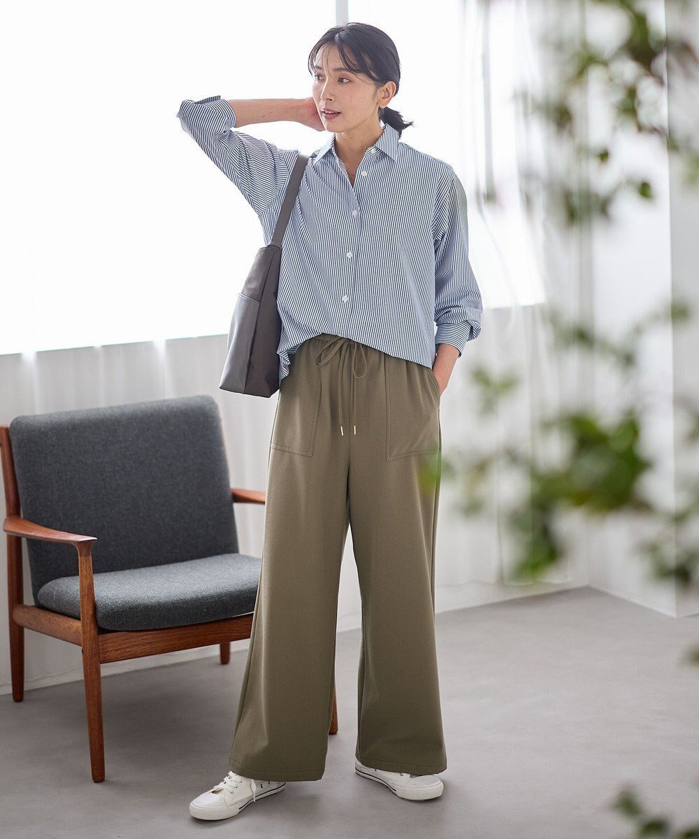 【エニー/ANY】の【2WAYストレッチ/ウエストゴム/裏起毛】シークレットウォームベイカーパンツ インテリア・キッズ・メンズ・レディースファッション・服の通販 founy(ファニー) 　ファッション　Fashion　レディースファッション　Fashion for Women　パンツ　Pants & Trousers　ストレッチ　Stretch, Stretchy Fabric　フロント　Front, Front Design　ミックス　Mix, Mixed Style　ワイド　Wide, Wide Fit　A/W・秋冬　Autumn/Winter　モカ|ID: prp329100004681166 ipo3291000000035571518