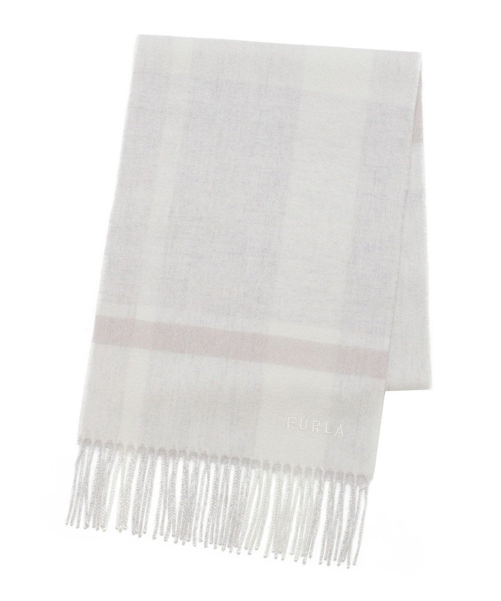 【ムーンバット/MOONBAT】の【洗える】FURLA カシミヤ混ラメ入りチェックストールマフラー/幅30cm 人気、トレンドファッション・服の通販 founy(ファニー) 　ファッション　Fashion　レディースファッション　Fashion for Women　ストール　Soft & Warm Scarves　マフラー・スヌード / 冬小物の定番　Scarves & Mufflers　イタリア　Italy　エレガント 上品　Elegant　洗える　Machine Washable　コレクション　Collection, Seasonal Line　スヌード　Snood, Infinity Scarf　スリム　Slim, Slim Fit　チェック　Check, Plaid, Tartan　なめらか　Smooth, Silky Texture　パターン　Pattern, Design Print　フリンジ　Fringe, Tassel　マフラー　Scarf, Muffler　A/W・秋冬　Autumn/Winter　おすすめ　Recommended / Our Picks　 other-1|ID: prp329100004681255 ipo3291000000033811047