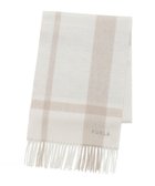 【ムーンバット/MOONBAT】の【洗える】FURLA カシミヤ混ラメ入りチェックストールマフラー/幅30cm オフホワイト|ID: prp329100004681255 ipo3291000000033811049