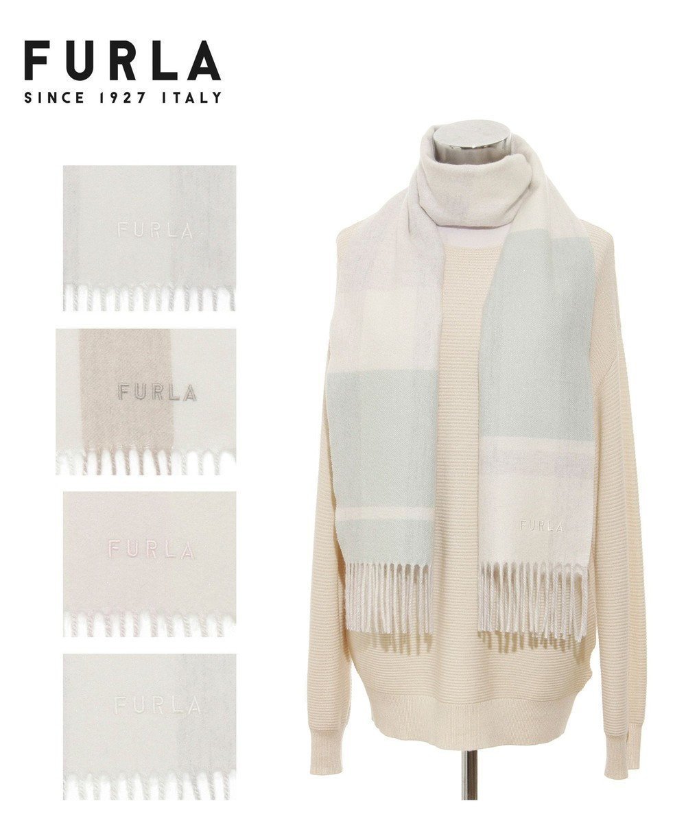 【ムーンバット/MOONBAT】の【洗える】FURLA カシミヤ混ラメ入りチェックストールマフラー/幅30cm インテリア・キッズ・メンズ・レディースファッション・服の通販 founy(ファニー) 　ファッション　Fashion　レディースファッション　Fashion for Women　ストール　Soft & Warm Scarves　マフラー・スヌード / 冬小物の定番　Scarves & Mufflers　イタリア　Italy　エレガント 上品　Elegant　洗える　Machine Washable　コレクション　Collection, Seasonal Line　スヌード　Snood, Infinity Scarf　スリム　Slim, Slim Fit　チェック　Check, Plaid, Tartan　なめらか　Smooth, Silky Texture　パターン　Pattern, Design Print　フリンジ　Fringe, Tassel　マフラー　Scarf, Muffler　A/W・秋冬　Autumn/Winter　おすすめ　Recommended / Our Picks　ミントグリーン|ID: prp329100004681255 ipo3291000000033811053