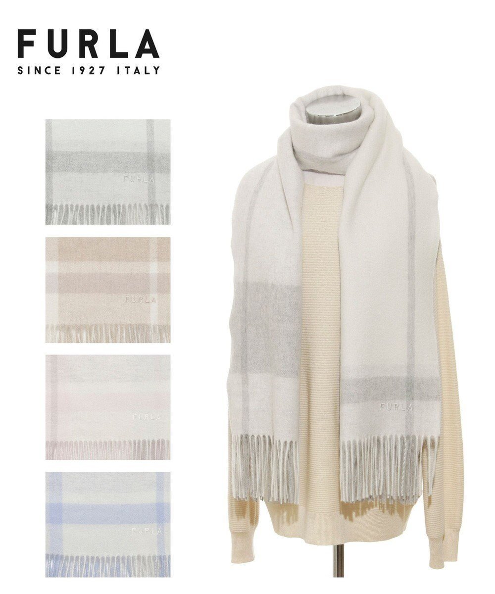 【ムーンバット/MOONBAT】のFURLA ウール混 超大判ラメ入りブロックチェックストールマフラー/幅70cm 人気、トレンドファッション・服の通販 founy(ファニー) 　ファッション　Fashion　レディースファッション　Fashion for Women　ストール　Soft & Warm Scarves　マフラー・スヌード / 冬小物の定番　Scarves & Mufflers　イタリア　Italy　エレガント 上品　Elegant　コレクション　Collection, Seasonal Line　ショール　Shawl, Wrap　ストール　Stole, Wrap　チェック　Check, Plaid, Tartan　パターン　Pattern, Design Print　ブロック　Block, Solid Block Pattern　防寒　Cold Protection, Winter-Ready　マフラー　Scarf, Muffler　A/W・秋冬　Autumn/Winter　おすすめ　Recommended / Our Picks　 other-1|ID: prp329100004681257 ipo3291000000033811060