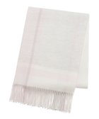 【ムーンバット/MOONBAT】のFURLA ウール混 超大判ラメ入りブロックチェックストールマフラー/幅70cm ペールピンク|ID: prp329100004681257 ipo3291000000033811066