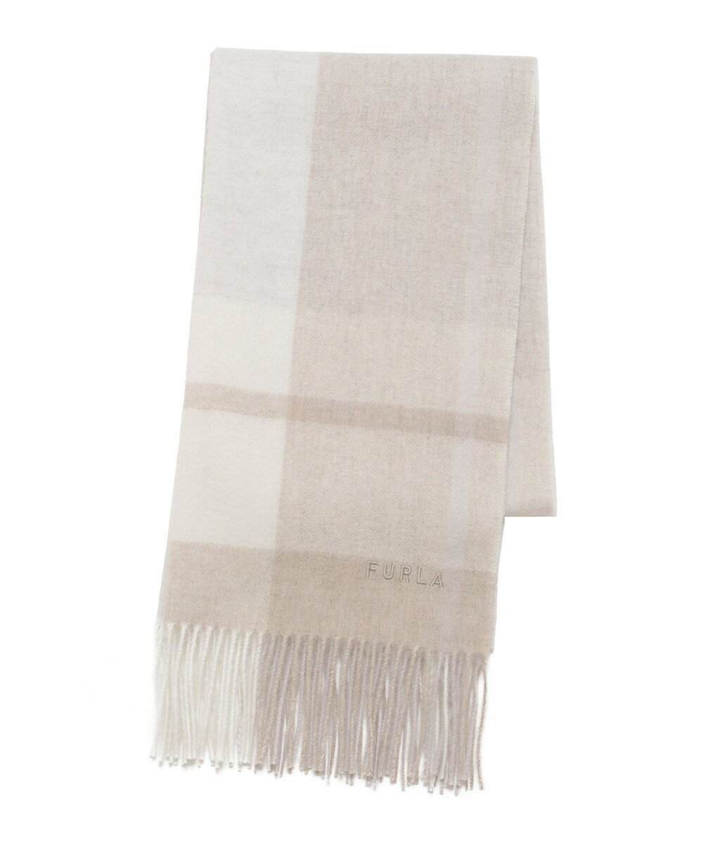 【ムーンバット/MOONBAT】のFURLA ウール混ラメ入りブロックチェックストールマフラー/幅50cm インテリア・キッズ・メンズ・レディースファッション・服の通販 founy(ファニー) 　ファッション　Fashion　レディースファッション　Fashion for Women　ストール　Soft & Warm Scarves　マフラー・スヌード / 冬小物の定番　Scarves & Mufflers　イタリア　Italy　エレガント 上品　Elegant　コレクション　Collection, Seasonal Line　ショール　Shawl, Wrap　ストール　Stole, Wrap　チェック　Check, Plaid, Tartan　パターン　Pattern, Design Print　ブロック　Block, Solid Block Pattern　マフラー　Scarf, Muffler　A/W・秋冬　Autumn/Winter　防寒　Cold Protection, Winter-Ready　ベージュ|ID: prp329100004681263 ipo3291000000033811087